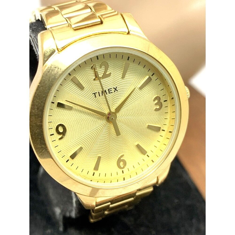 Timex Women's Watch TW2V36000 Quartz Gold Stainless Steel 32mm
